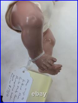 10.5 Antique Pair Of Parson Jackson Stork Baby Dolls Biskoline Added Wigs #ME