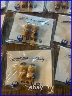 (10) Vintage JAL Japanese Japan Airlines Souvenir Mini Kokeshi Dolls Wooden Wood