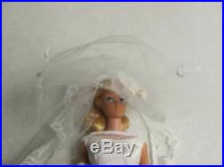 #1665 Vintage Barbie HERE COMES THE BRIDE HTF 1966-67 DRESS VEIL