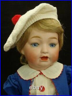 16 tall Adorable c1920 Morimura Character Baby bisque head doll withvoice MAMA