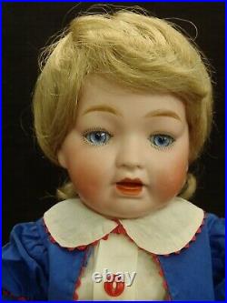 16 tall Adorable c1920 Morimura Character Baby bisque head doll withvoice MAMA