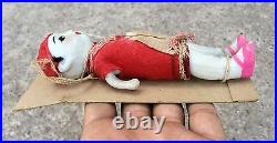 1900's ANTIQUE EARLY ORIGINAL CLOTH COVERED PORCELAIN DOLL TOY, JAPAN