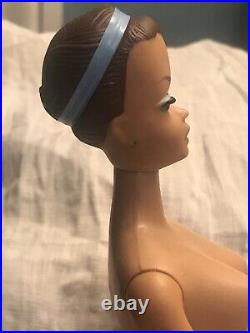 1958 Vintage Barbie Doll & 1962 Ponytail Doll Case With 3 Wigs