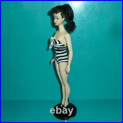 1959 Vintage Original #2 Brunette Ponytail Barbie Doll, Excellent Condition