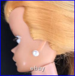 1960's Vintage Original Blonde Swirl Ponytail Barbie Doll White Irises