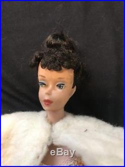 1960s Vintage Barbie Doll Black Hair Japan In Original Outfit And Shoes