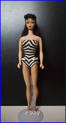 1960s Vintage Brunette Ponytail Barbie Doll