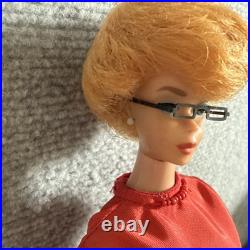 1961 Barbie Fashion Doll Vintage Japan OG Shoes & Earrings Red Tulle Dress 1961 Barbie Fashion Doll Vintage Japan OG Shoes & Earrings Red Tulle Dress