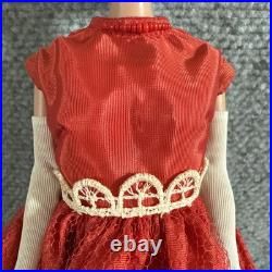 1961 Barbie Fashion Doll Vintage Japan OG Shoes & Earrings Red Tulle Dress 1961 Barbie Fashion Doll Vintage Japan OG Shoes & Earrings Red Tulle Dress
