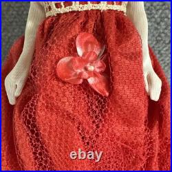 1961 Barbie Fashion Doll Vintage Japan OG Shoes & Earrings Red Tulle Dress 1961 Barbie Fashion Doll Vintage Japan OG Shoes & Earrings Red Tulle Dress