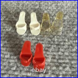 1961 Barbie Fashion Doll Vintage Japan OG Shoes & Earrings Red Tulle Dress 1961 Barbie Fashion Doll Vintage Japan OG Shoes & Earrings Red Tulle Dress