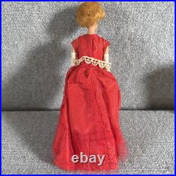 1961 Barbie Fashion Doll Vintage Japan OG Shoes & Earrings Red Tulle Dress 1961 Barbie Fashion Doll Vintage Japan OG Shoes & Earrings Red Tulle Dress