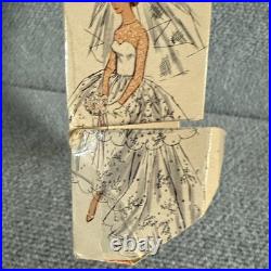 1961 Barbie Fashion Doll Vintage Japan OG Shoes & Earrings Red Tulle Dress 1961 Barbie Fashion Doll Vintage Japan OG Shoes & Earrings Red Tulle Dress