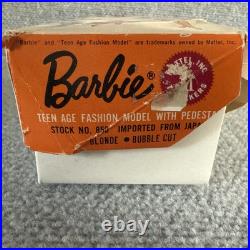 1961 Barbie Fashion Doll Vintage Japan OG Shoes & Earrings Red Tulle Dress 1961 Barbie Fashion Doll Vintage Japan OG Shoes & Earrings Red Tulle Dress