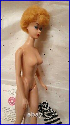 1961 Blonde Bubble Cut in Box Accessories Highly Collectible