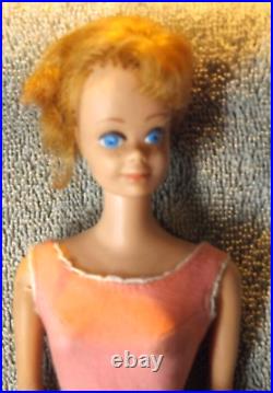 1961 Era Titian Bubble Cut Barbie doll VINTAGE 60's 2 DOLLS with 2 outfits
