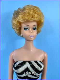 1961 Vintage White Ginger Bubble Cut Barbie Japan Beautiful Swimsuit Heels