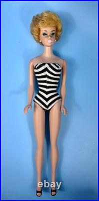 1961 Vintage White Ginger Bubble Cut Barbie Japan Beautiful Swimsuit Heels