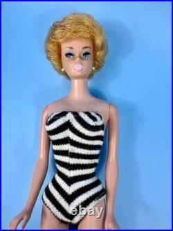 1961 Vintage White Ginger Bubble Cut Barbie Japan Beautiful Swimsuit Heels