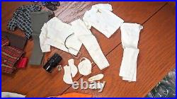 1961 Vtg 750 Blond Ken Doll Japan Flocked Hair And 65 Piece Clothes Accessories