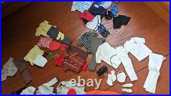 1961 Vtg 750 Blond Ken Doll Japan Flocked Hair And 65 Piece Clothes Accessories