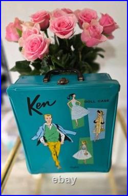 1962 Ken With Traveling Case and Accessories Barbie Doll Vintage Mattel 1960s 1962 Ken With Traveling Case and Accessories Barbie Doll Vintage Mattel 1960s
