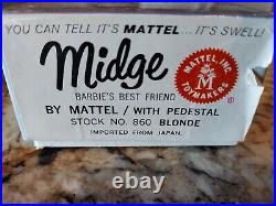 1962 Midge- Blonde Barbie's Best Friend by Mattel #860, Japan (in box)