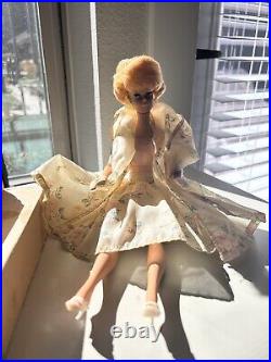 1962 Vintage Mattel Barbie No. 850 Blonde Bubble Cut withBox Japan