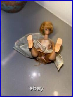 1962 Vintage Mattel Barbie No. 850 Blonde Bubble Cut withBox Japan