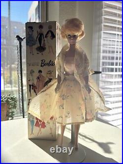 1962 Vintage Mattel Barbie No. 850 Blonde Bubble Cut withBox Japan
