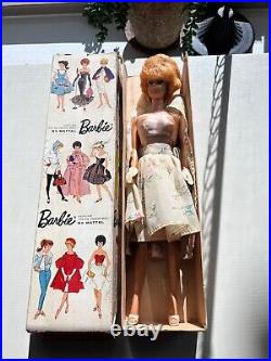 1962 Vintage Mattel Barbie No. 850 Blonde Bubble Cut withBox Japan