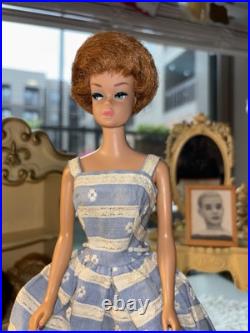 1962 Vintage Mattel Fashion Queen Barbie Doll With Set Of 3 Wigs Japan Clean