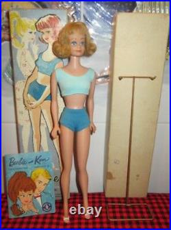 1962beautiful Rare Blonde Midge Dolloriginal Box-ossbook-gold Standmint Doll