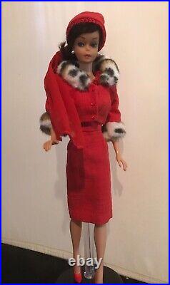 1964 Brunette Swirl Ponytail Barbie, Matinee(Repro) Fashion. STUNNING