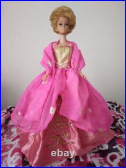 1964 Bubble Cut Barbie Blonde White Lips? MATTEL? JAPAN Stamp on Foot