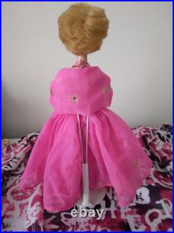 1964 Bubble Cut Barbie Blonde White Lips? MATTEL? JAPAN Stamp on Foot