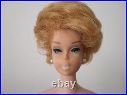1964 Bubble Cut Barbie Blonde White Lips? MATTEL? JAPAN Stamp on Foot