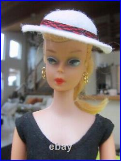 1964 Vtg Barbie Ponytail Swirl Midge Straight Leg Doll Japan / w clone outfit