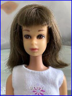 1966 Francie Barbie Doll Brunette Straight Leg Brown Eyes #1140 swimsuit bottom