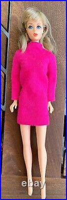 1966 Japan Barbie Doll Tnt Twist-n-turn Blonde Hair Blue Eyes Bendy Click Knees