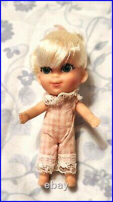1968 Mattel Liddle Kiddle Storykins LIDDLE BIDDLE BO PEEP Doll and Sheep #3544
