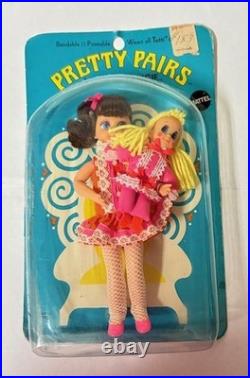 1969 Mattel Japan Pretty Pairs Angie'N Tangie Doll Set #1135 Tutti Friends