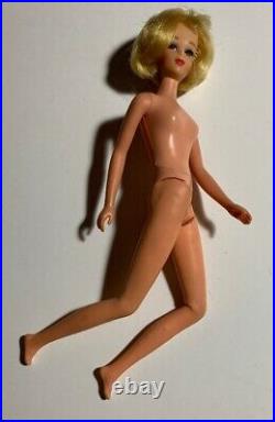 1970 FRANCIE Blonde- Hair Happenin's Doll in Original Dress #1122 Aqua Low Heels