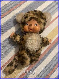 1970s Monchhichi Leopard Print Endo Tag Rare Early Vintage Japan Doll 1970s Monchhichi Leopard Print Endo Tag Rare Early Vintage Japan Doll