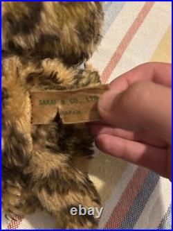 1970s Monchhichi Leopard Print Endo Tag Rare Early Vintage Japan Doll 1970s Monchhichi Leopard Print Endo Tag Rare Early Vintage Japan Doll