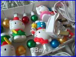 1999 Sanrio VTG Japan Auth hello kitty CHRISTMAS light 21 music doll figures BIG
