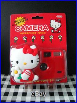 1999 VTG Sanrio Japan Authentic Hello Kitty RED Camera Doll figure NEW in box