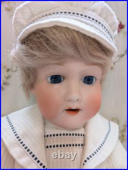 19 Antique Japanese Morimura Bros Boy Doll Bisque Head BJ-Body & Clothes c1915