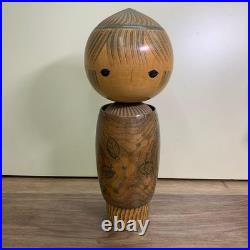 3F Large Kokeshi Modern Vintage Wood Figure