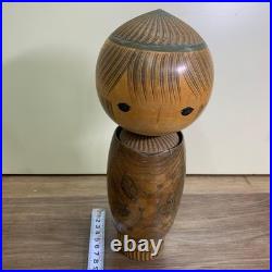 3F Large Kokeshi Modern Vintage Wood Figure